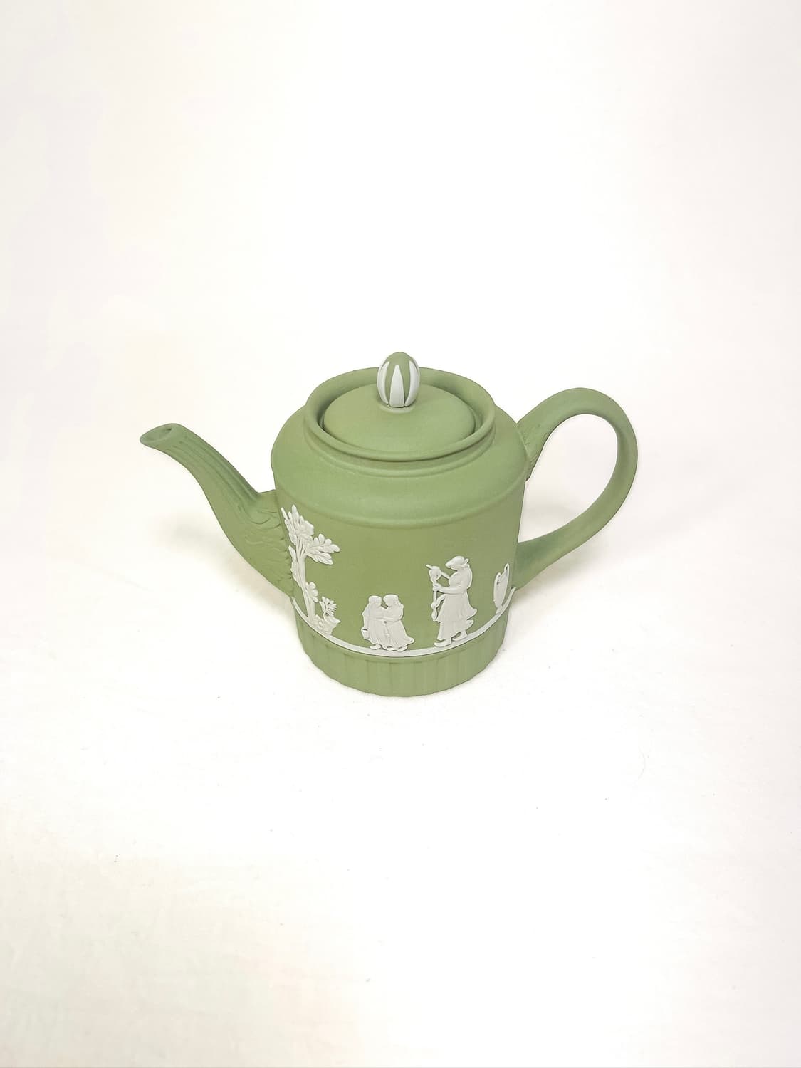 [영국엔틱] (레어)웨지우드 제스퍼웨어 미니어쳐 도자기 티팟_ 세이지그린 상품이미지2