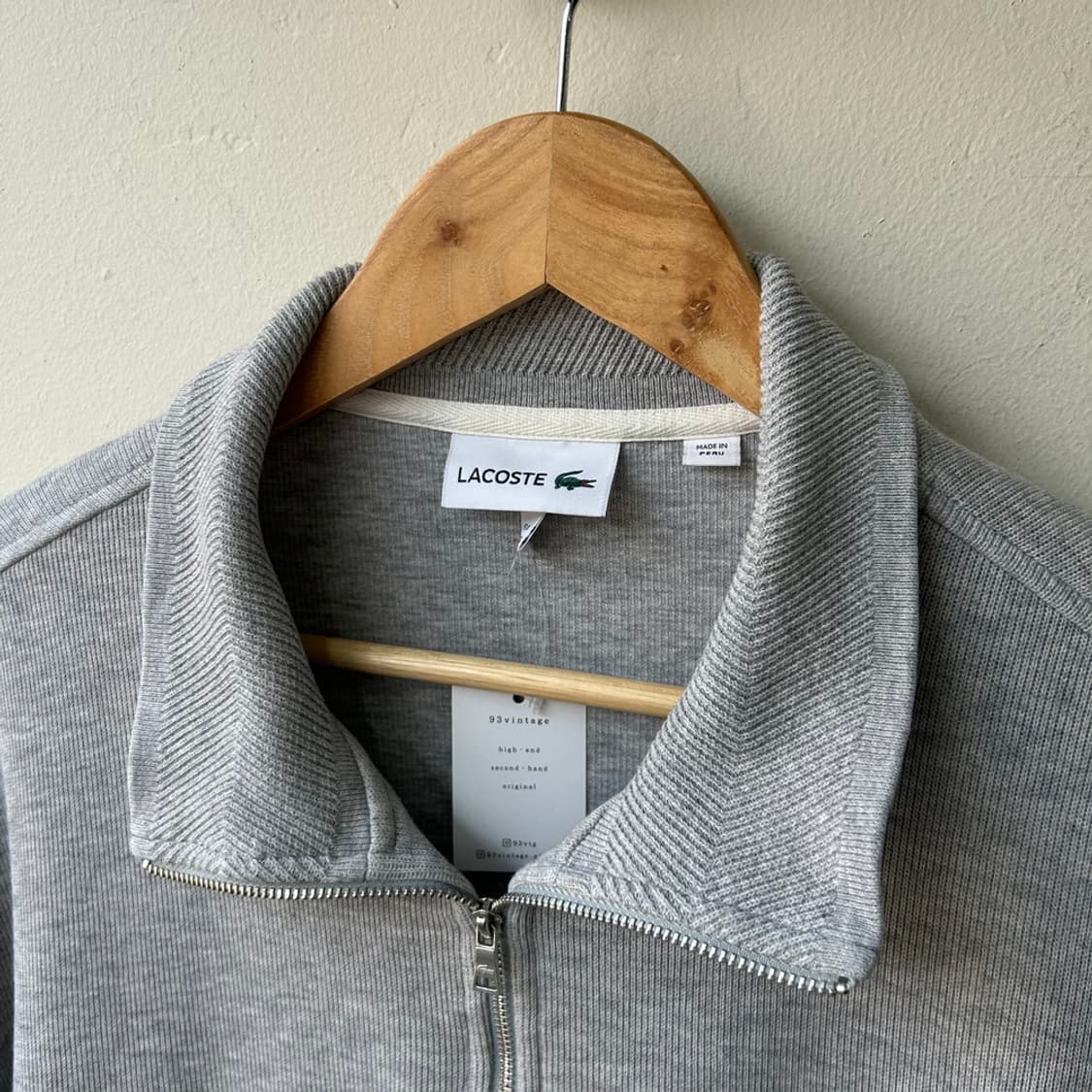16746 - 라코스테 그레이 반집업 니트 상품이미지3