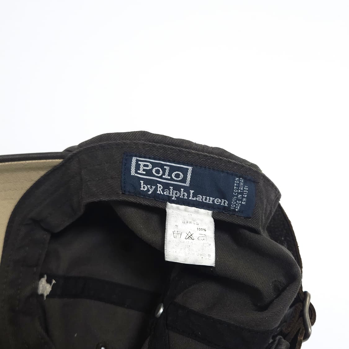 폴로 90s 워시드 레더 스트랩 치노 볼캡 캡모자 상품이미지6