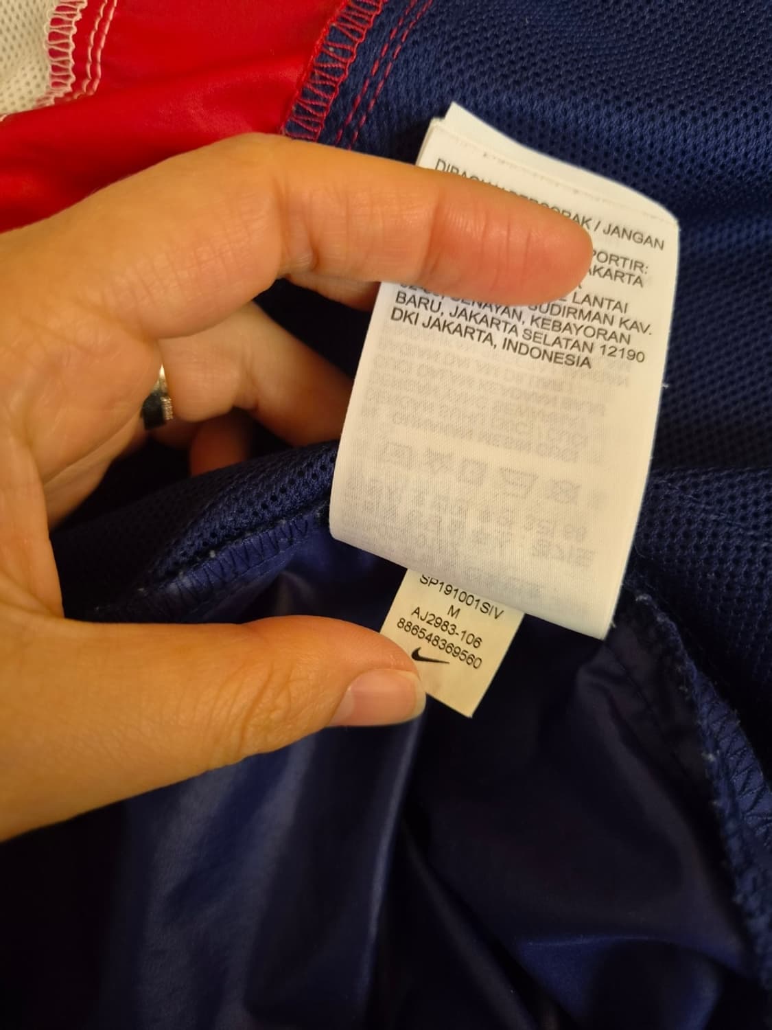 나이키 여성 배색후드바람막이점퍼 M사이즈 상품이미지10