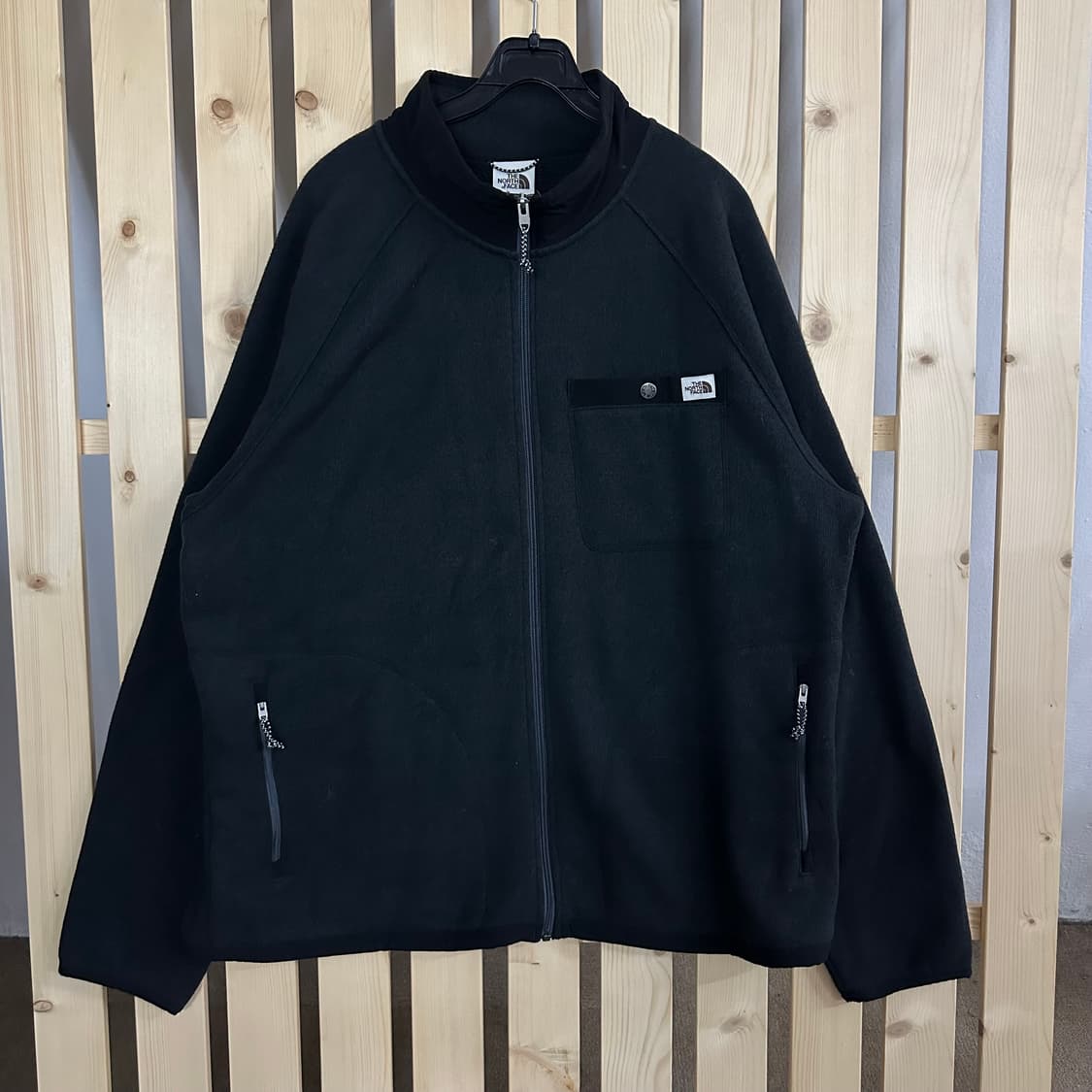 (XL) 노스페이스 블랙 니트 집업 자켓 상품이미지1