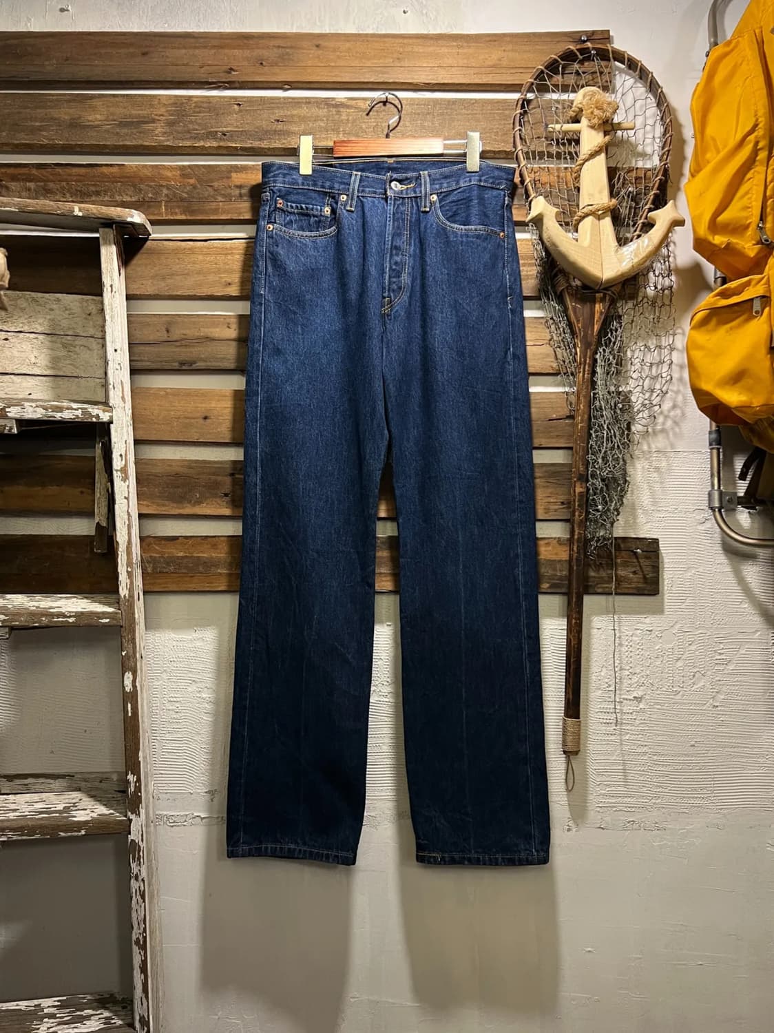 [33]00's 리바이스 501 USA 생지 스트레이트 데님 팬츠 상품이미지1