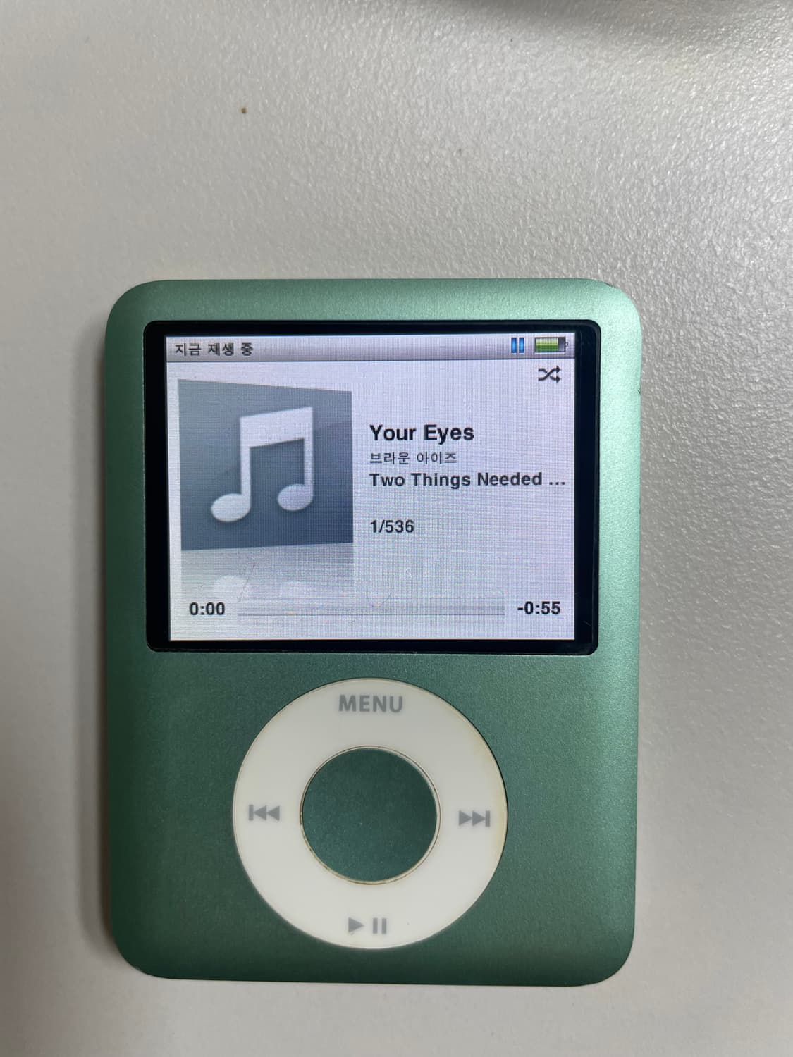 [정상작동-5시간 이상재상]애플 아이팟 나노 3세대 8GB 민트 상품이미지4