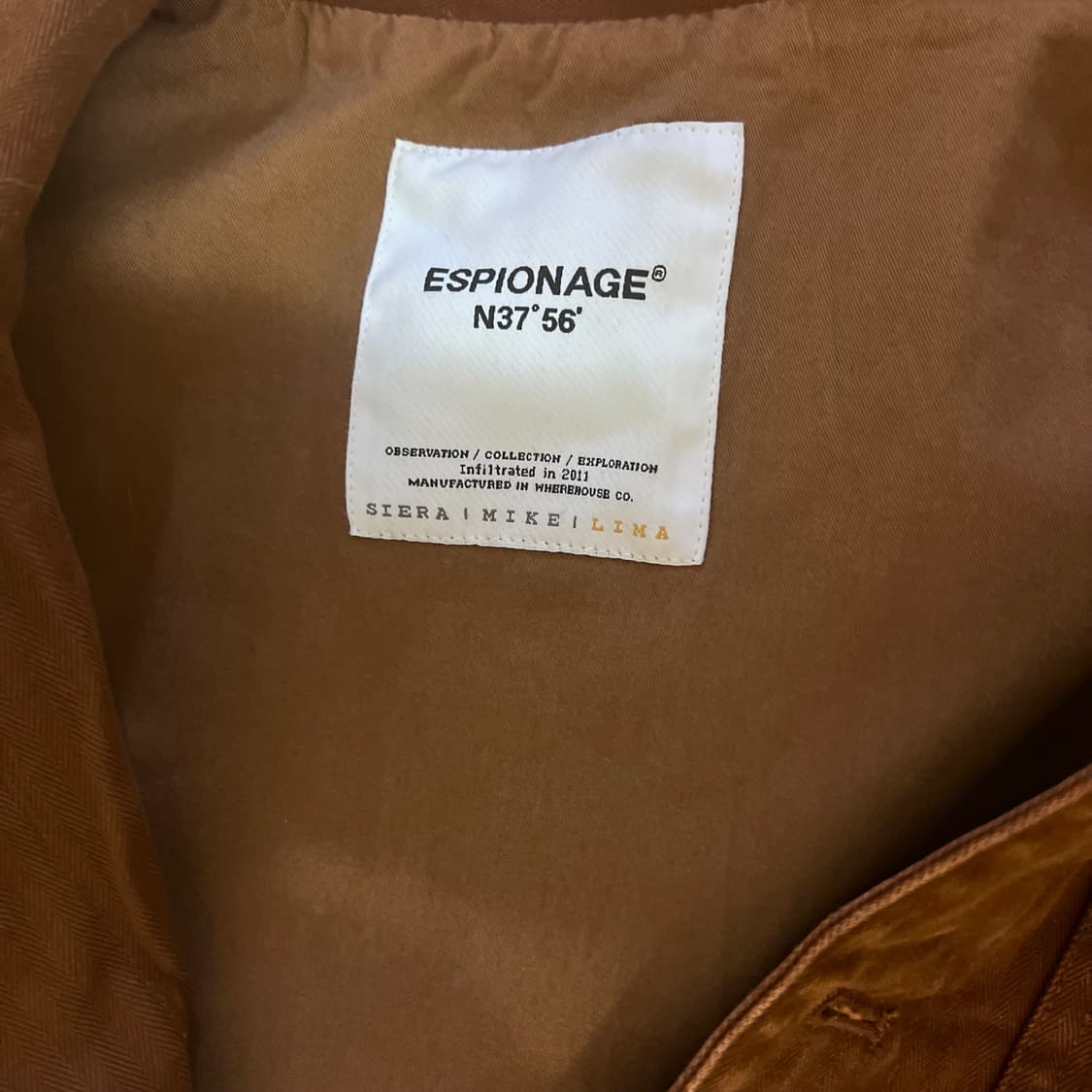 에스피오나지 stack HBT 4p 자켓 tan brown 상품이미지6