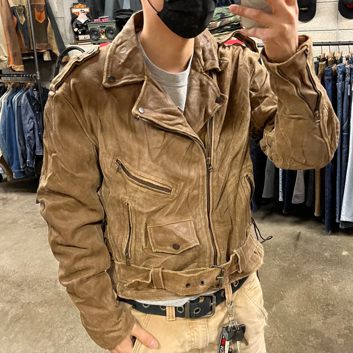 빈티지 스웨이드 라이더 자켓 (105) 상품이미지2