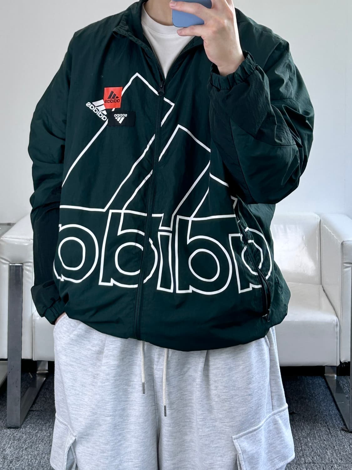 아디다스 BP3 우븐 빅로고 바람막이 XL  상품이미지2
