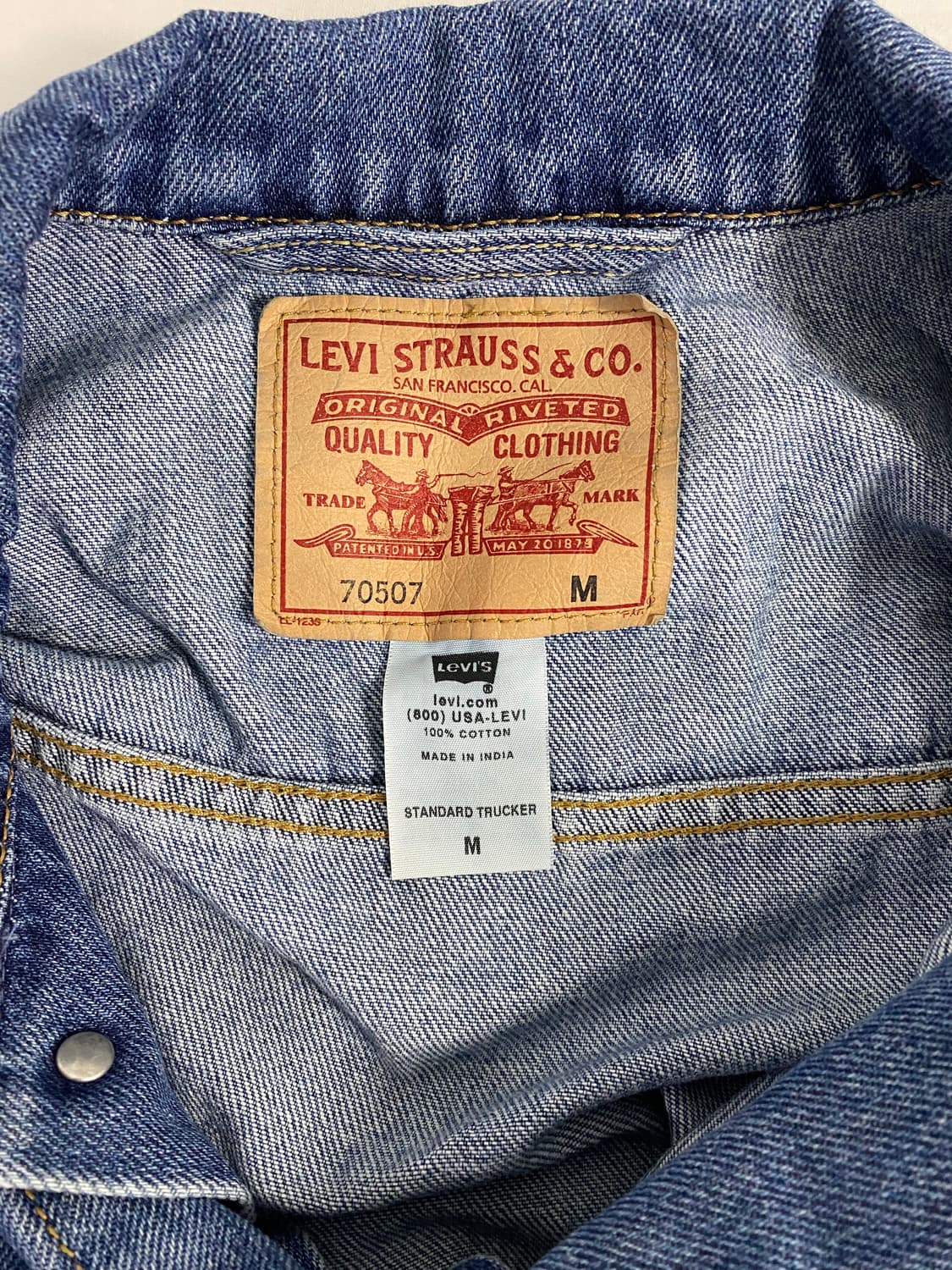 리바이스 70570 데님 트러커 자켓 M 상품이미지4