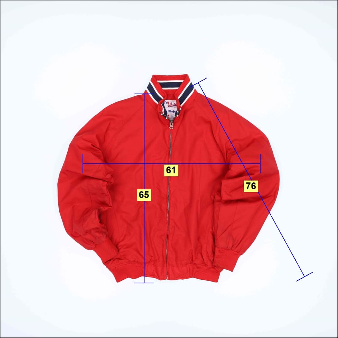 XL 마제스틱 베이스볼 스타디움 바시티 자켓 4228 상품이미지7