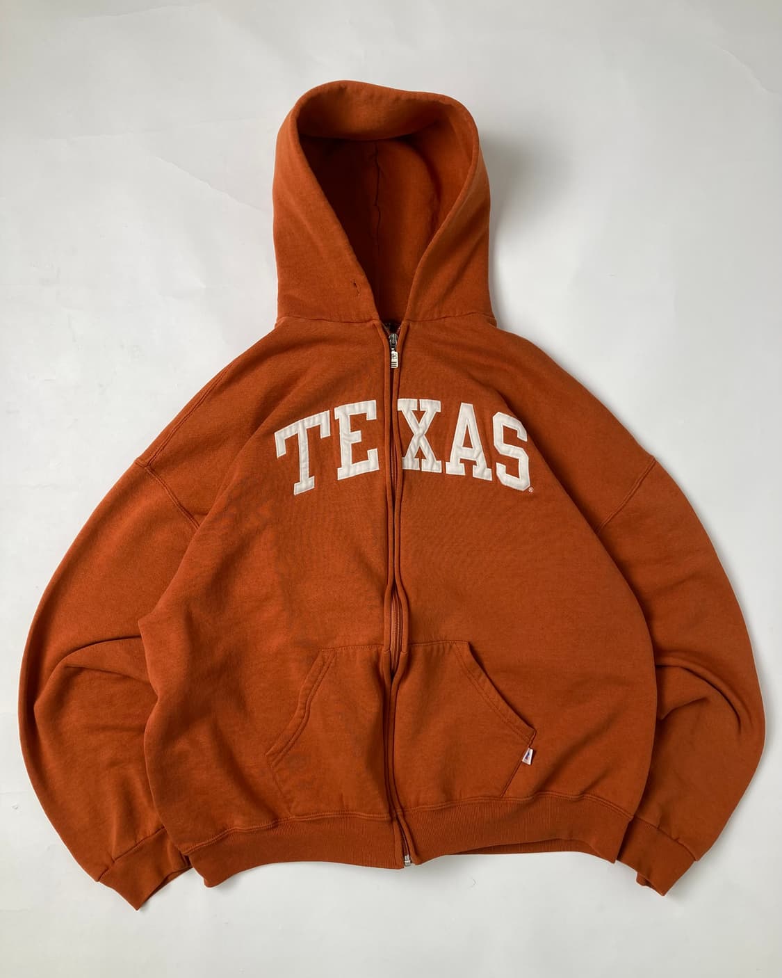 90s Russell Zip Up Hoodie (burnt orange) 상품이미지1