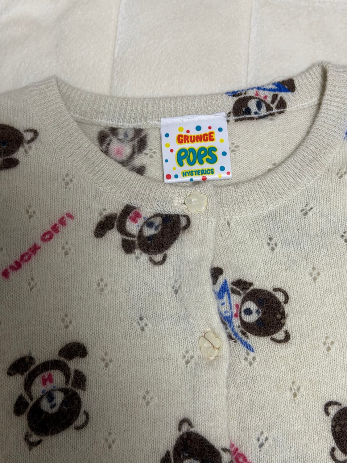 히스테릭글래머 퍽베어 가디건 상품이미지2