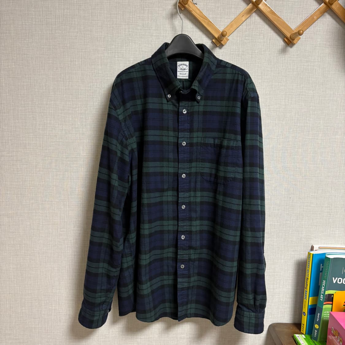 브룩스 브라더스 소멜로스 플란넬 체크 셔츠 상품이미지2