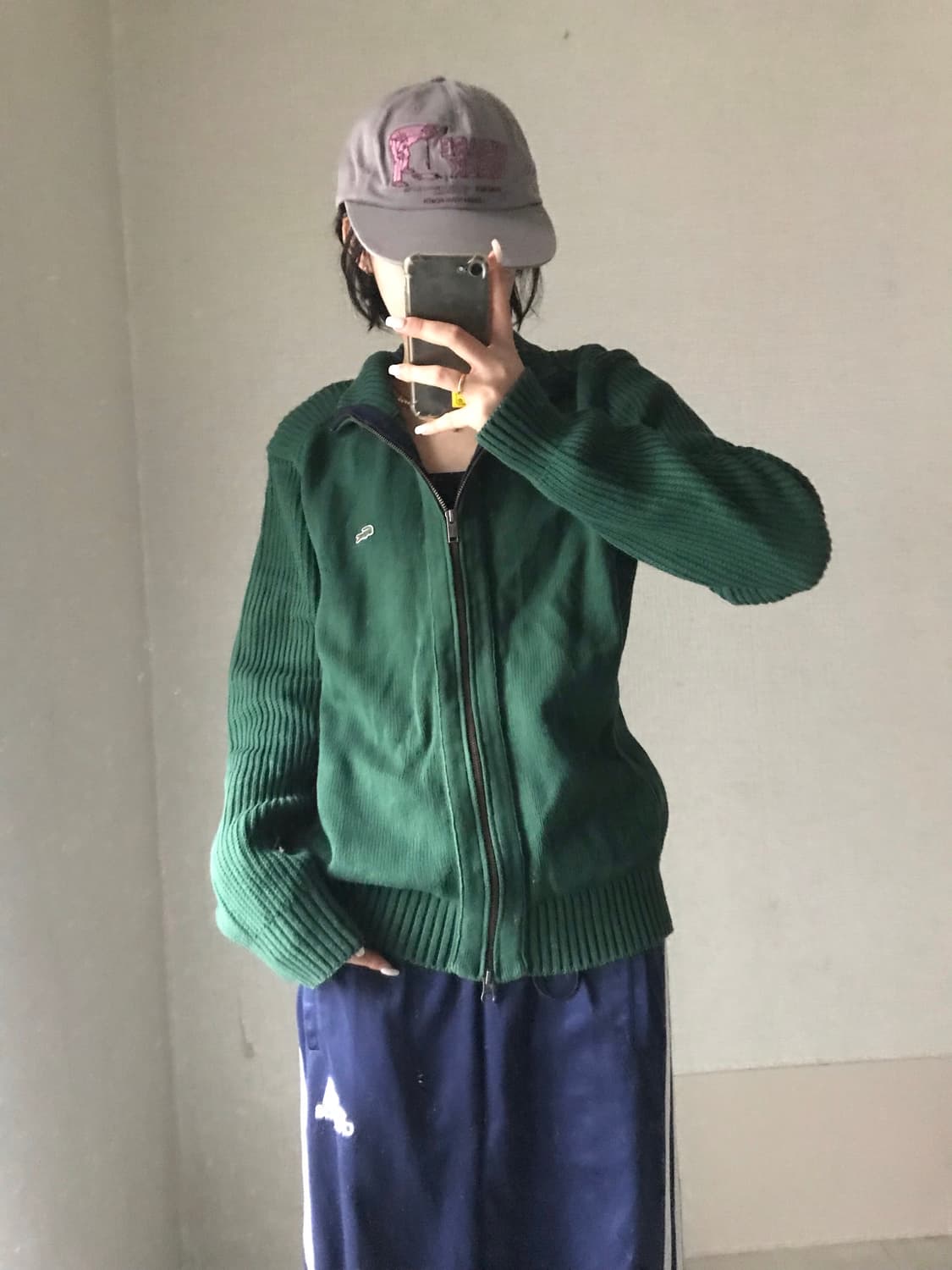 라코스테 그린 니트집업 상품이미지5