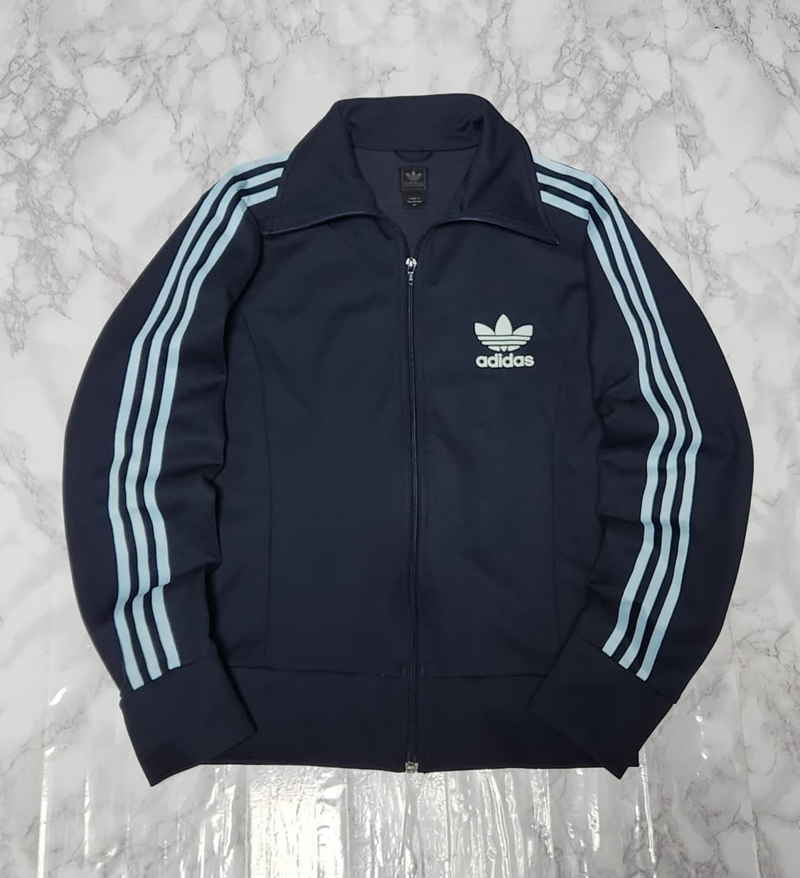 아디다스 삼선 네이비x스카이블루 트레이닝 져지 자켓 상품이미지1