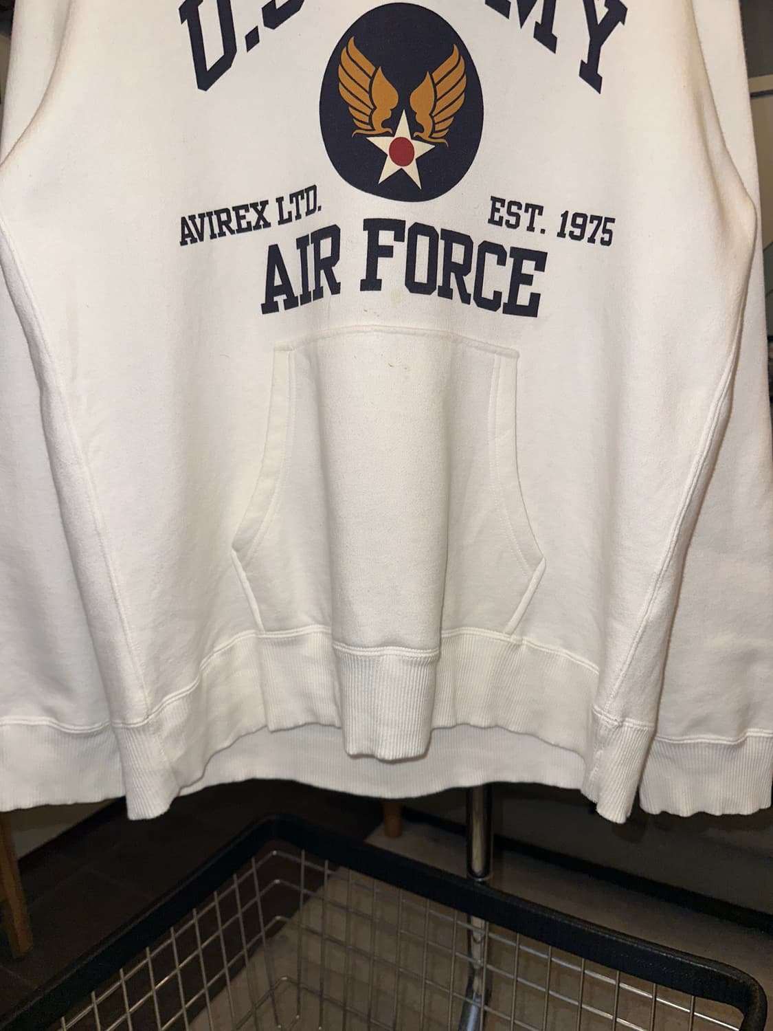 Avirex U.S. Air Force logo print hood 상품이미지7