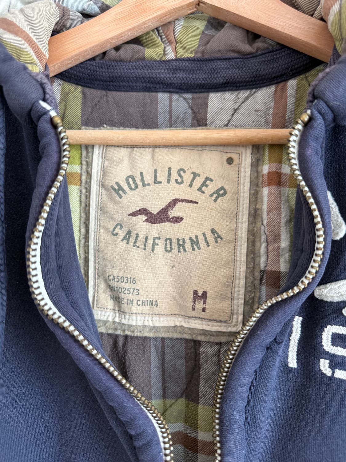 홀리스터(HOLLISTER) 헤비 후드집업 상품이미지5