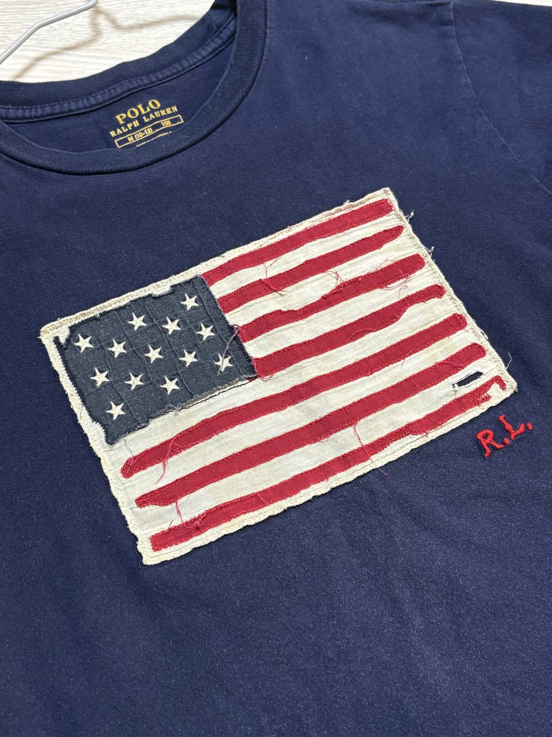 대대장)폴로 패치 성조기🇺🇸 딱붙핏 반팔티 상품이미지2