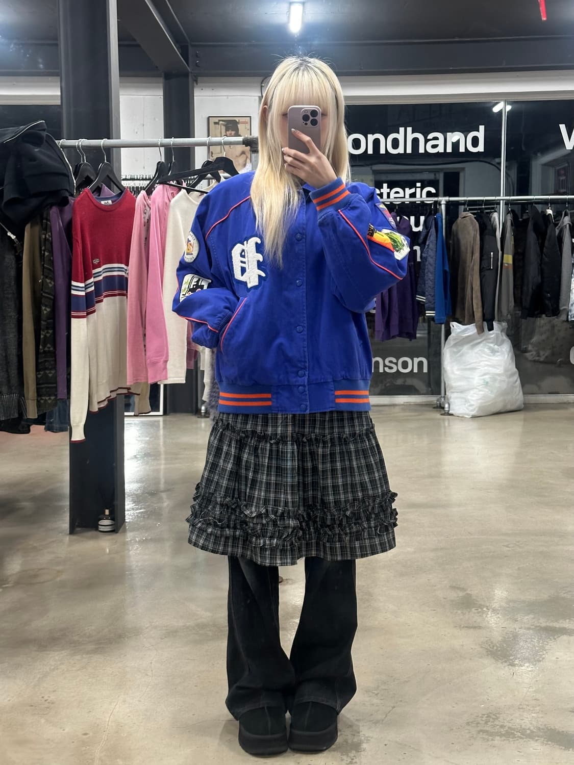 팔라스 패치 코튼 봄버 로얄 블루 상품이미지3