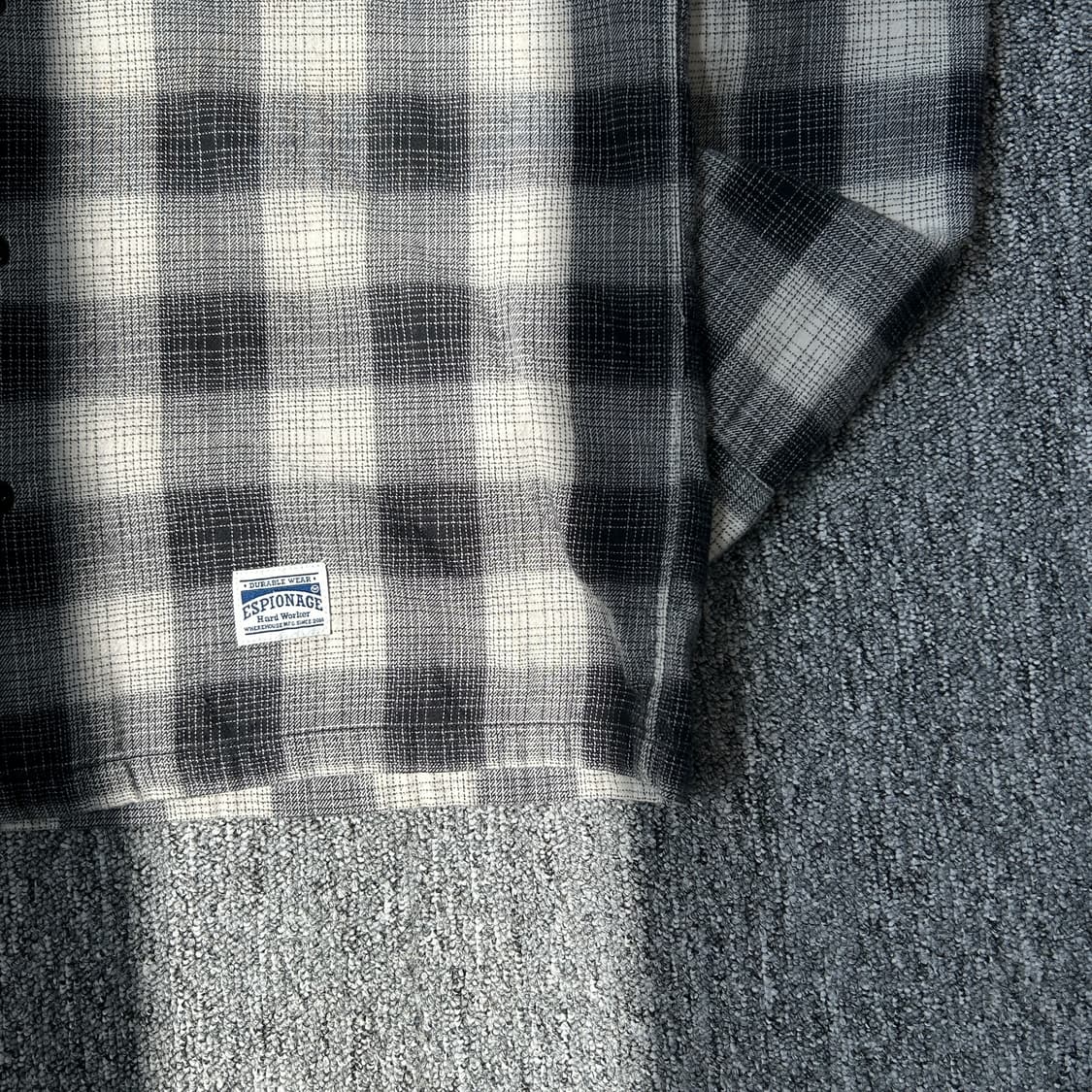 에스피오나지 체크 패턴 셔츠 상품이미지3