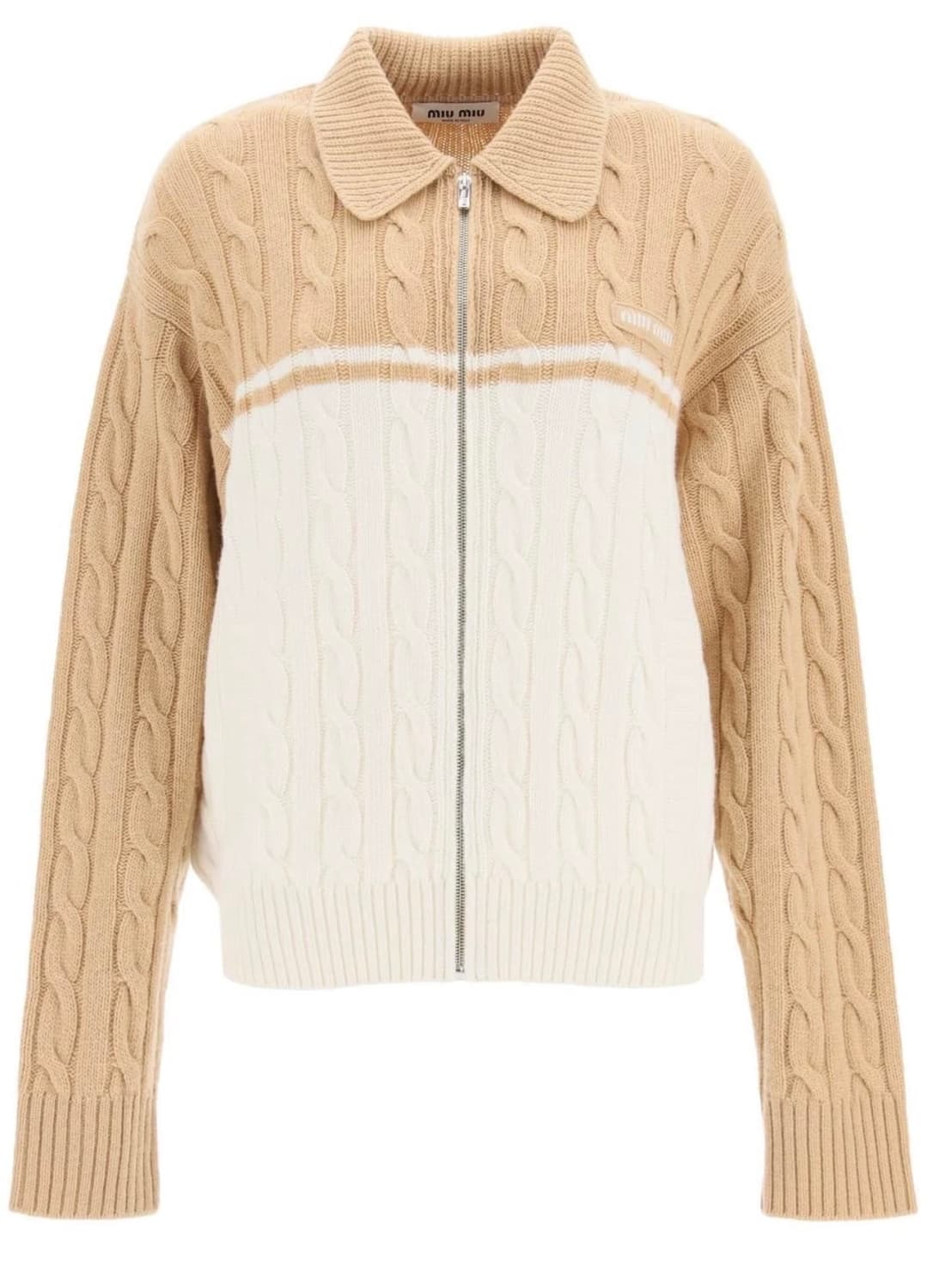 미우미우 캐시미어 니트 집업 36 상품이미지1