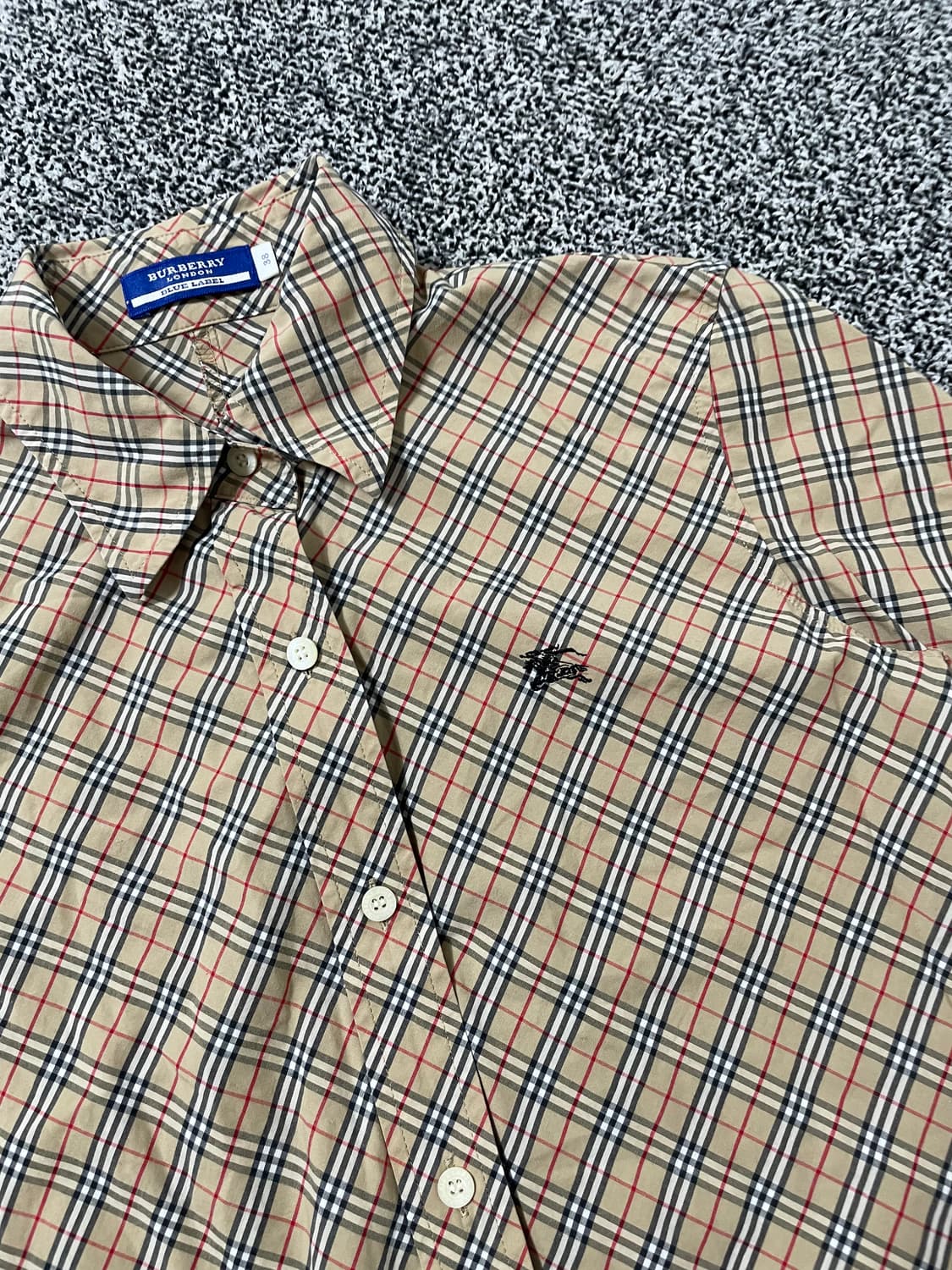빈티지9. 버버리 블루라벨 노바 체크 셔츠 상품이미지2