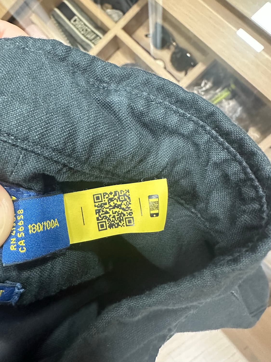 폴로랄프로렌 가먼트다이 옥스포드셔츠 클래식핏 블랙 L 상품이미지5