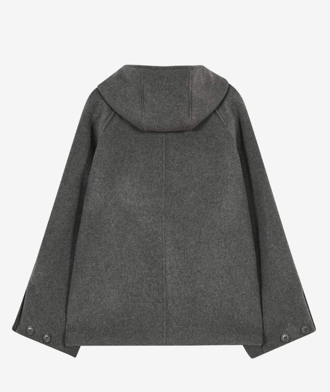 타입서비스 후디드 하프 코트 그레이 상품이미지3