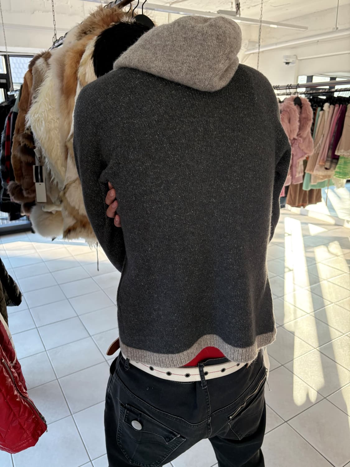 wool hemp knit hoodie 상품이미지2