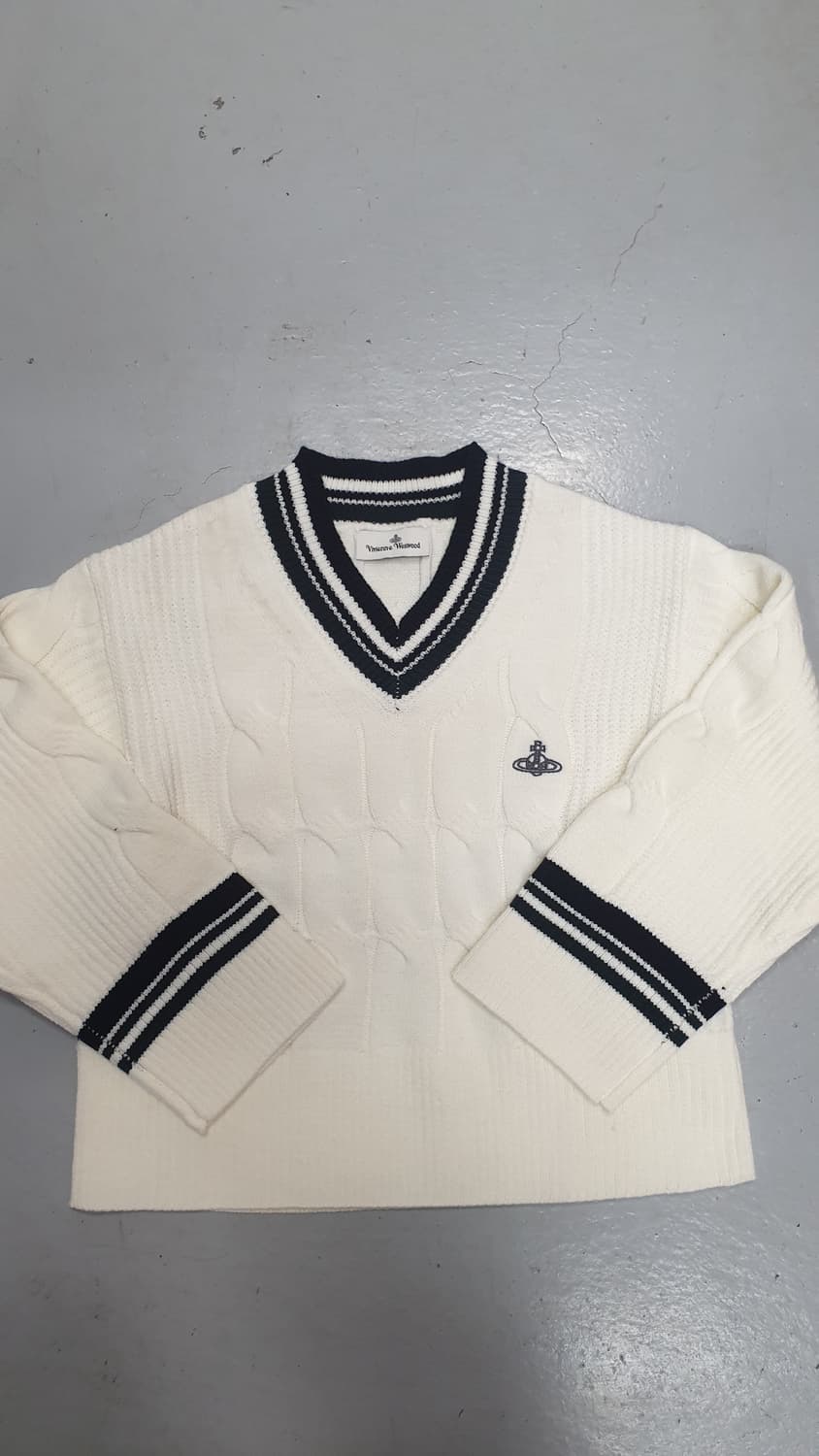Vivienne Westwood V넥 꽈배기 니트 L 상품이미지1