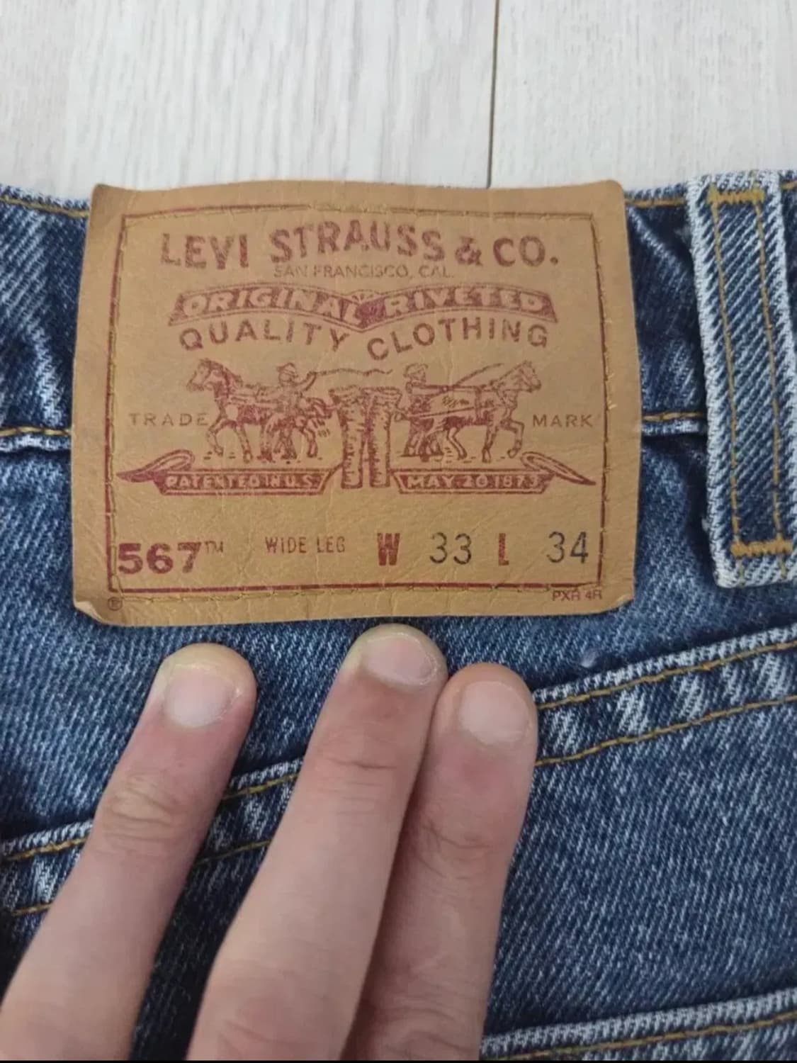 90s 리바이스 567 33사이즈 상품이미지5