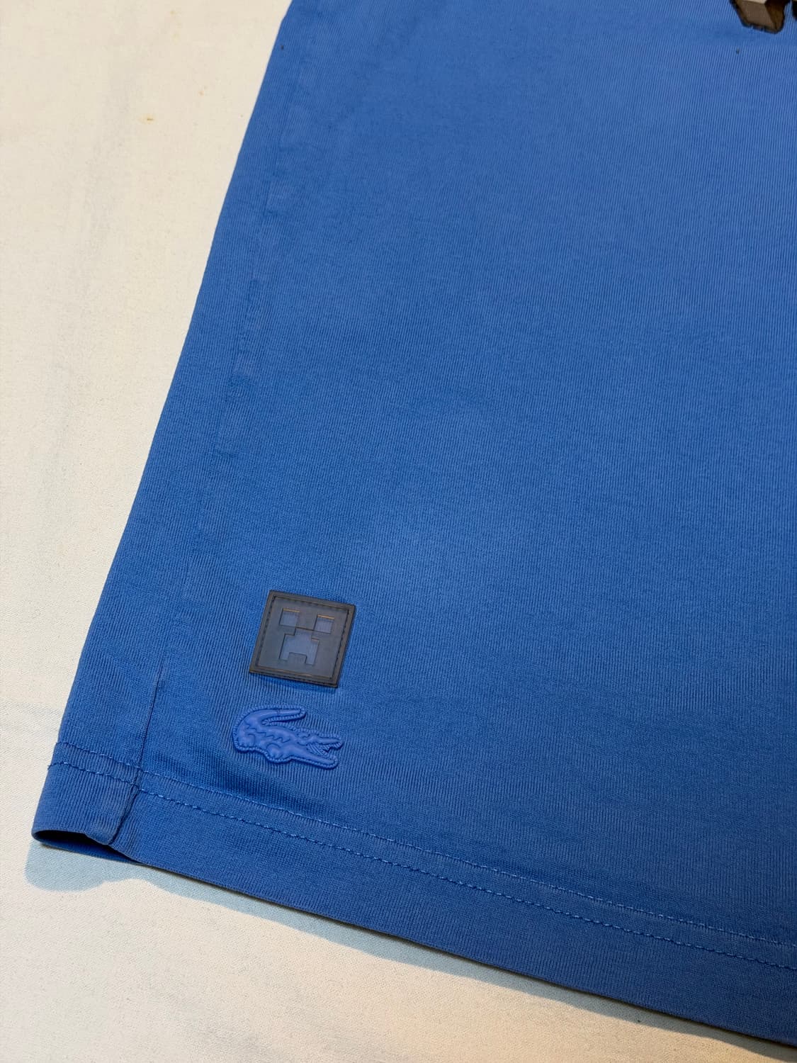 마인크래프트 X 라코스테 티셔츠 스카이블루 상품이미지2