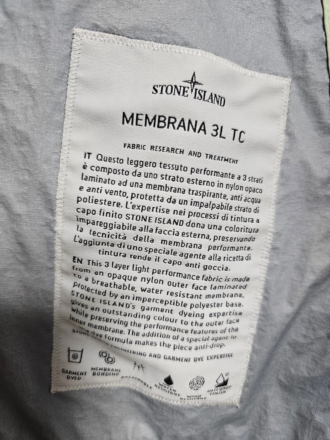 스톤아일랜드 멤브라나 3L TC 후드 자켓 상품이미지5