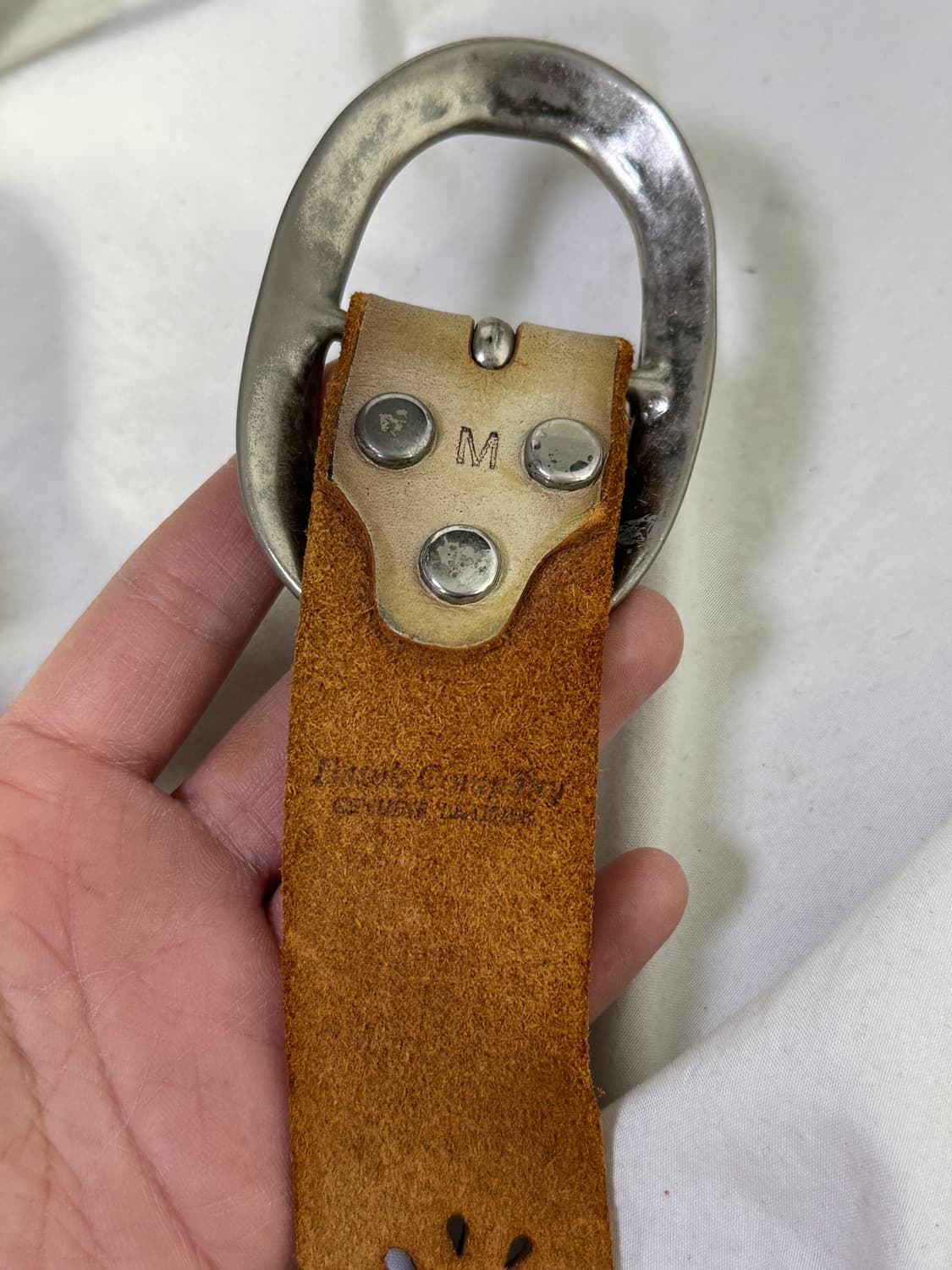 빈티지 터키석 펀칭 웨스턴 벨트 상품이미지5