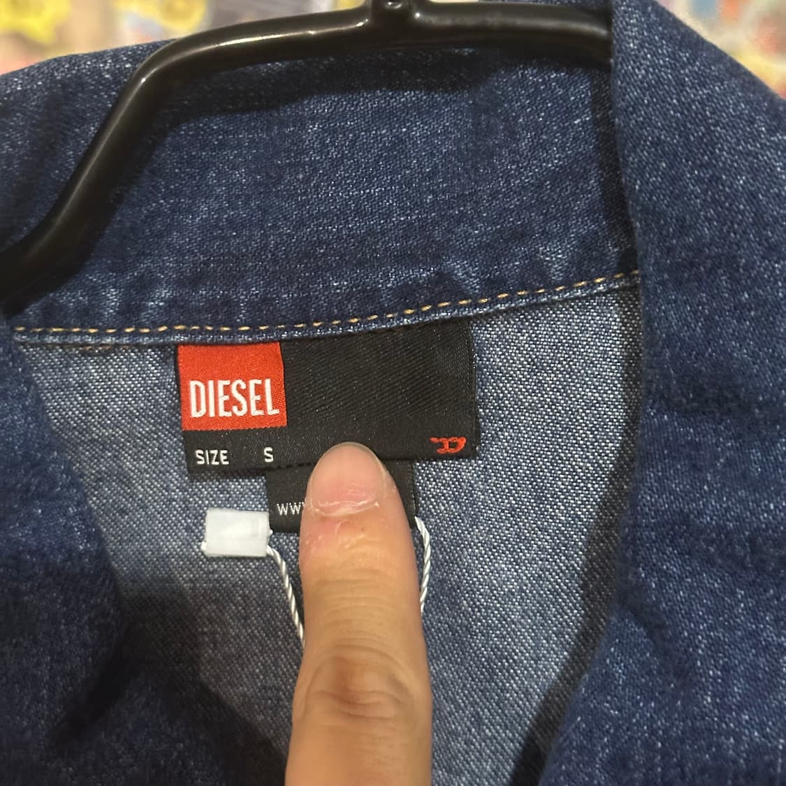 디젤 크롭 청자켓 상품이미지3