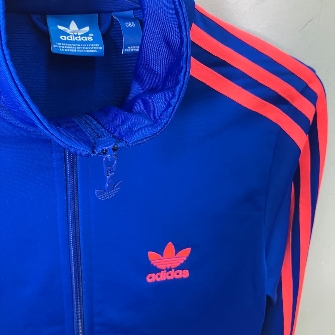 아디다스 빅로고 파이어버드 트랙탑 네온 3선 져지 상품이미지3