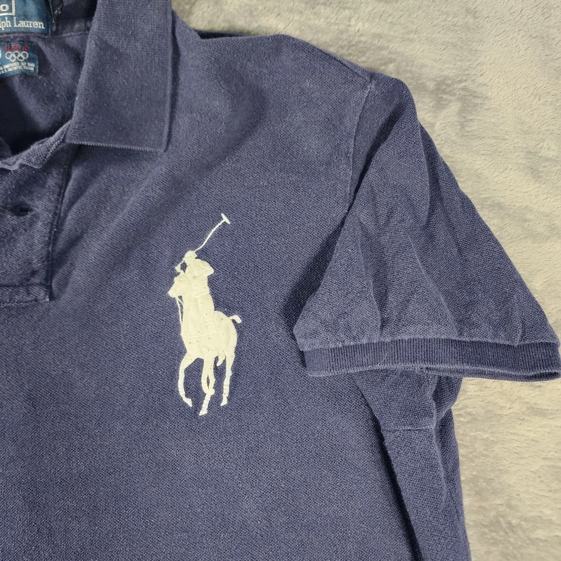 폴로 랄프로렌 USA 국대 빅포니 카라티 네이비 상품이미지5