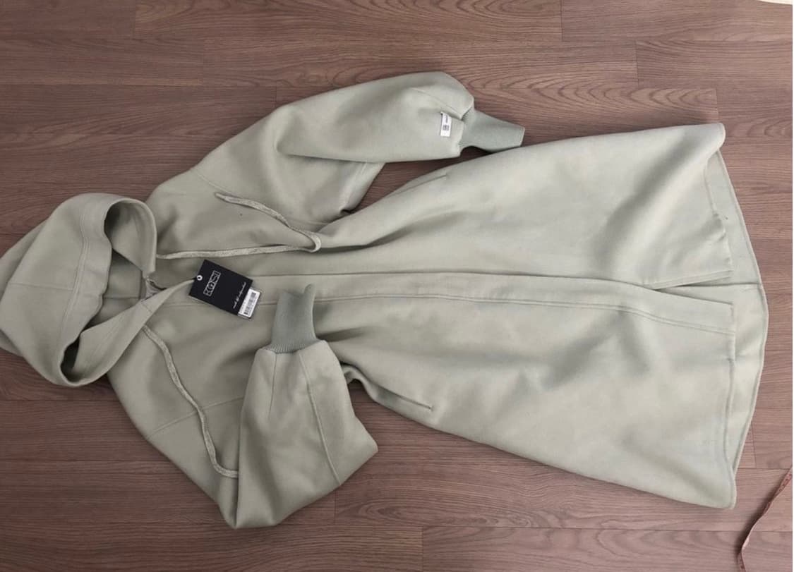 미착용새옷 에고이스트 봉긋소매 핸드메이드 후드코트 민트 66(55가능) 상품이미지1