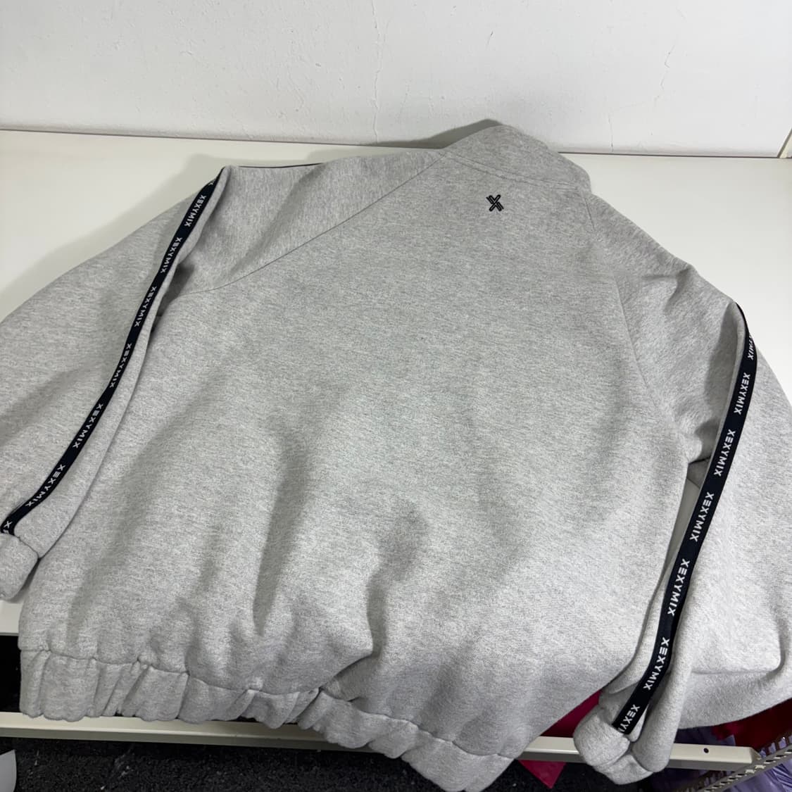 M 젝시믹스 그레이 면 트랙탑 집업 상품이미지3