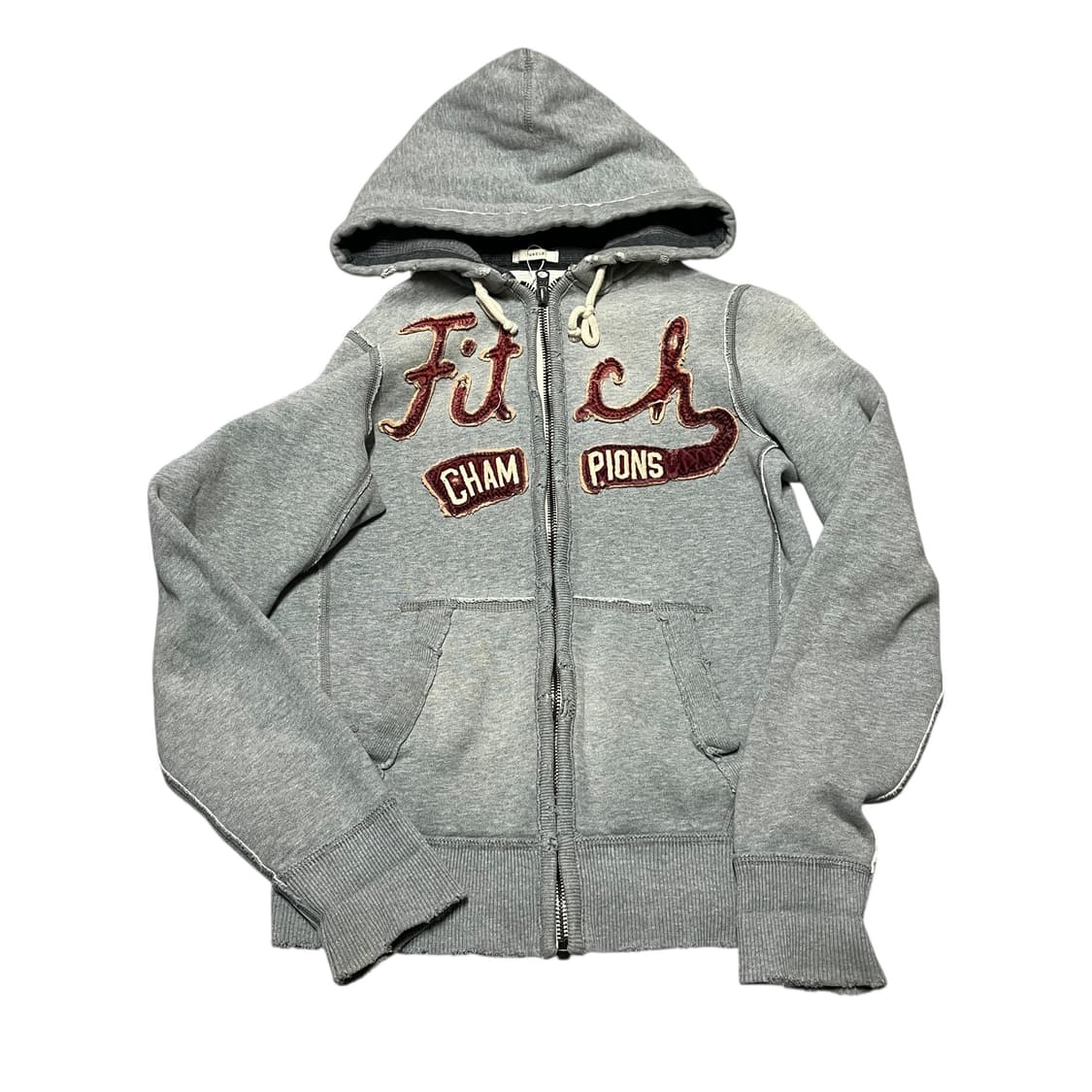 아베크롬비 로고 그레이 후드 집업 상품이미지1