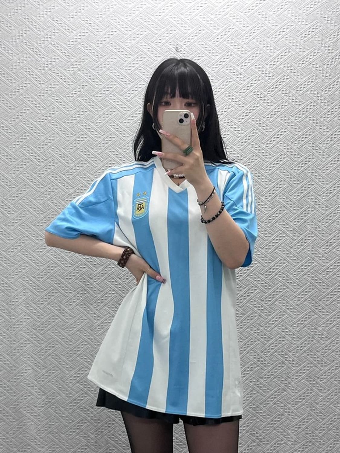 아디다스 올드스쿨 레트로 아르헨티나 유니폼 반팔티 L C12263 상품이미지1