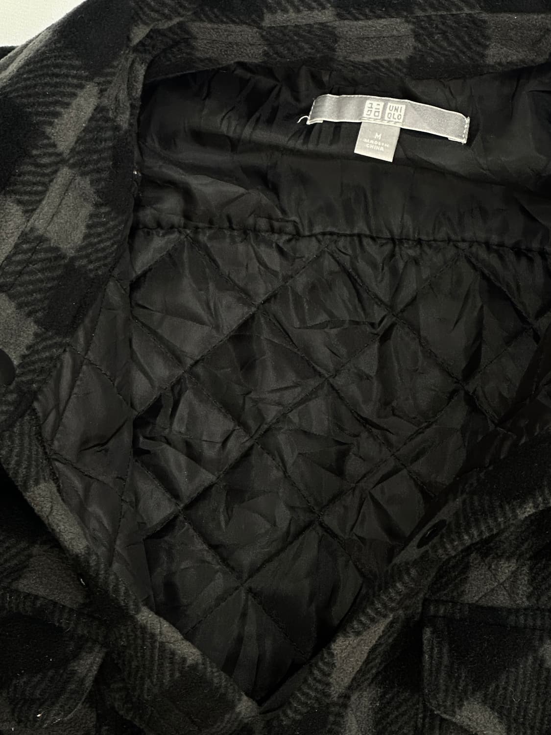 재팬 유니클로 블랙&그레이 깅엄 체크 셔츠 시티보이 빈티지 핀터 아메카지 상품이미지7