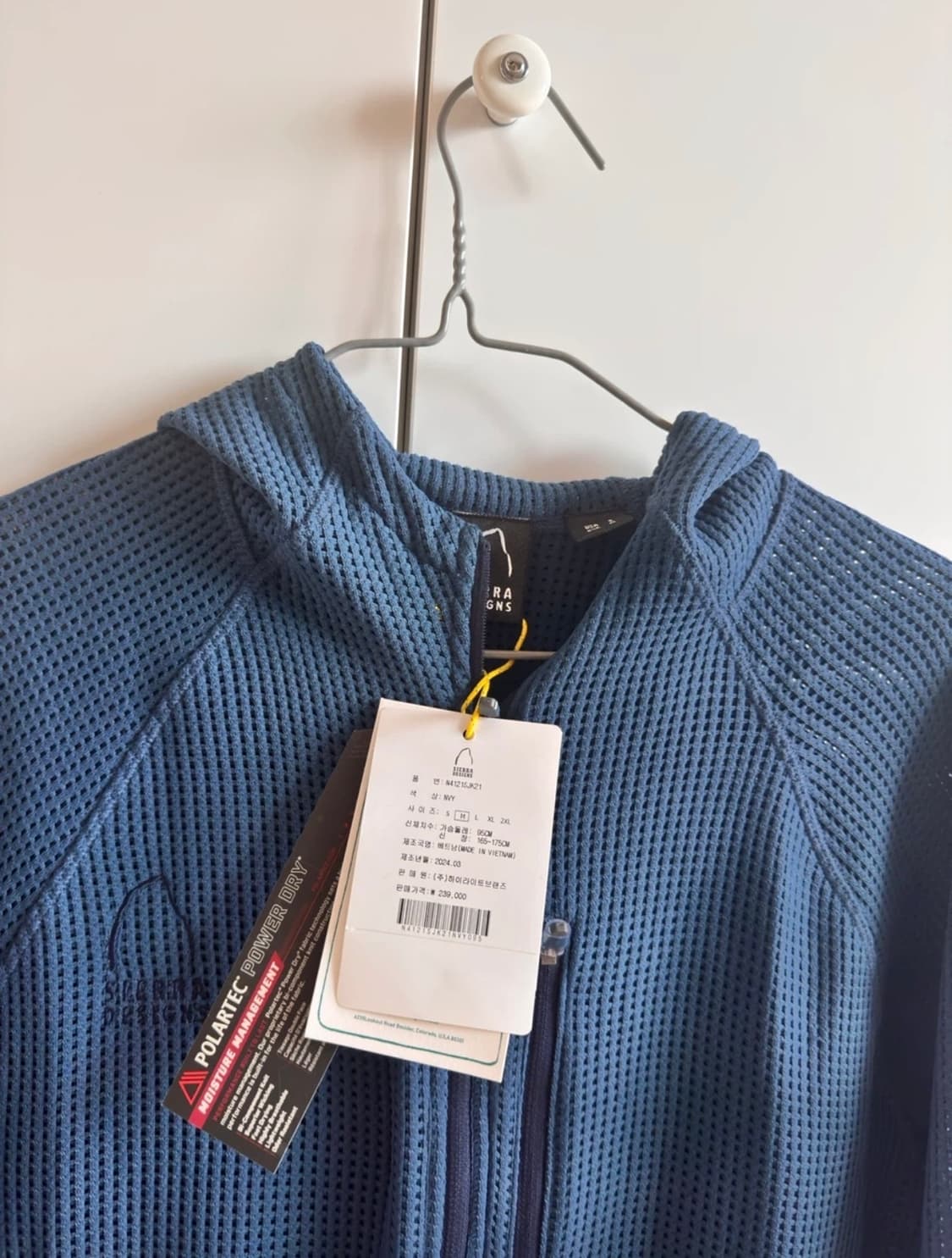 시에라디자인 폴라텍 메쉬 자켓 m 새상품 상품이미지2