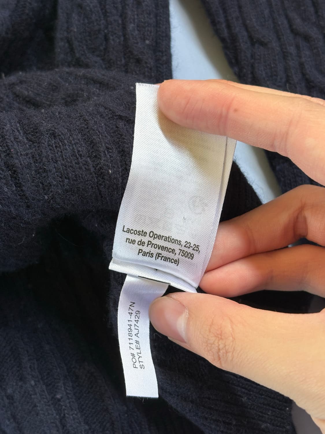 라코스테 네이비 니트 상품이미지4