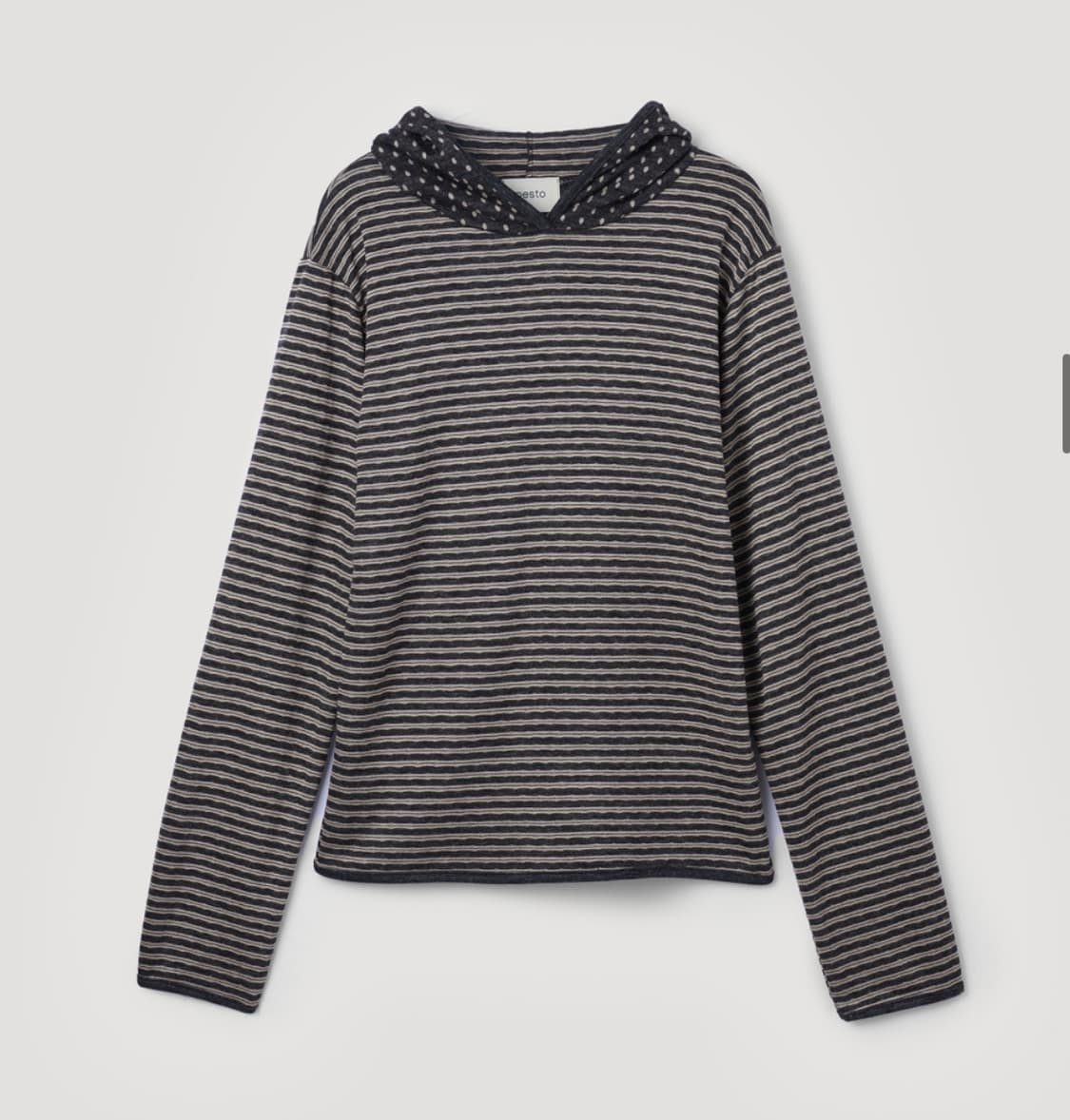 pesto 페스토 도트 스트라이프 후디 상품이미지1