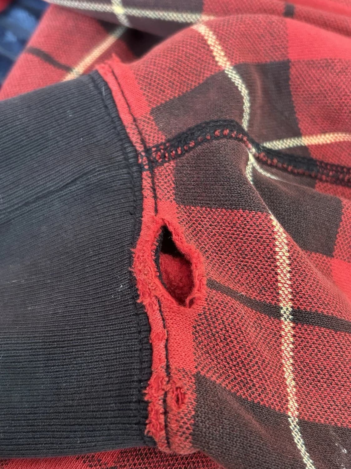 폴로 랄프로렌 빅포니 체크 후드티 레드 상품이미지5