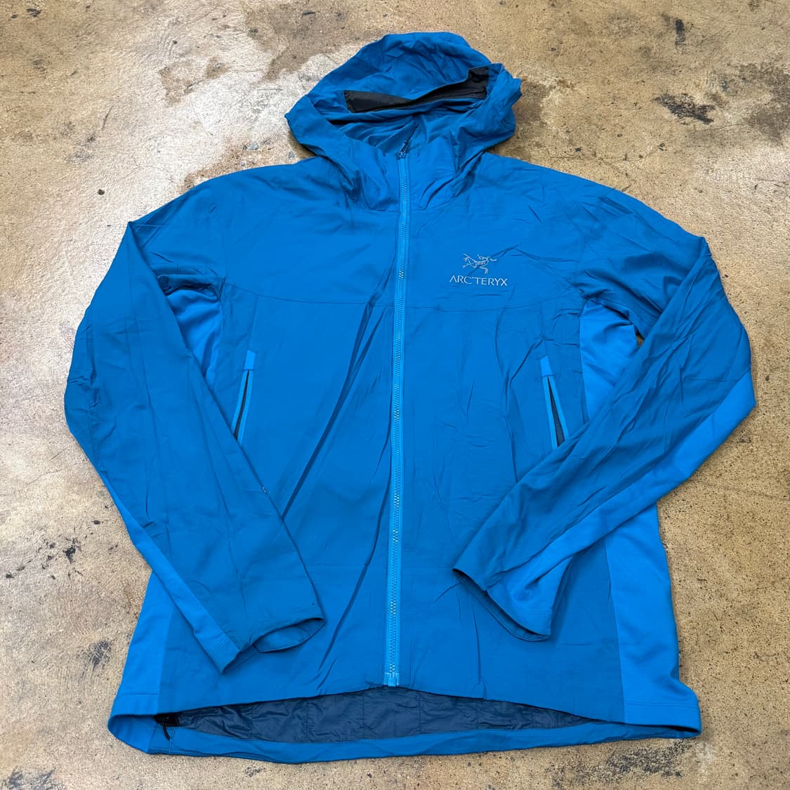 [정품/S] 아크테릭스 파랑색 바람막이 후드 자켓 b17 상품이미지2