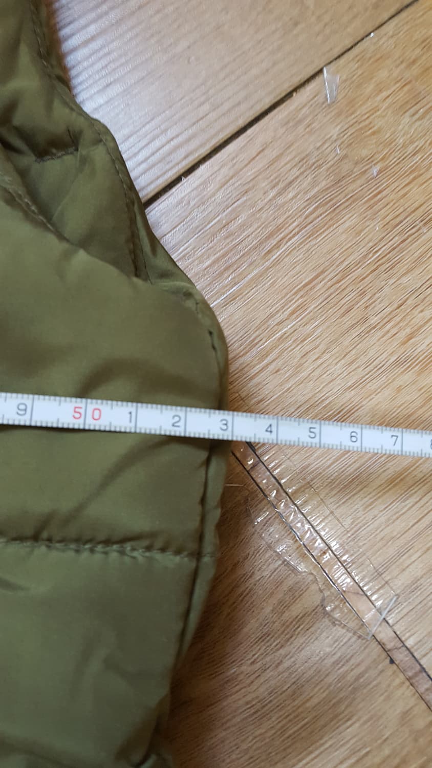 스파오 오리털 패딩 조끼 카키 상품이미지5