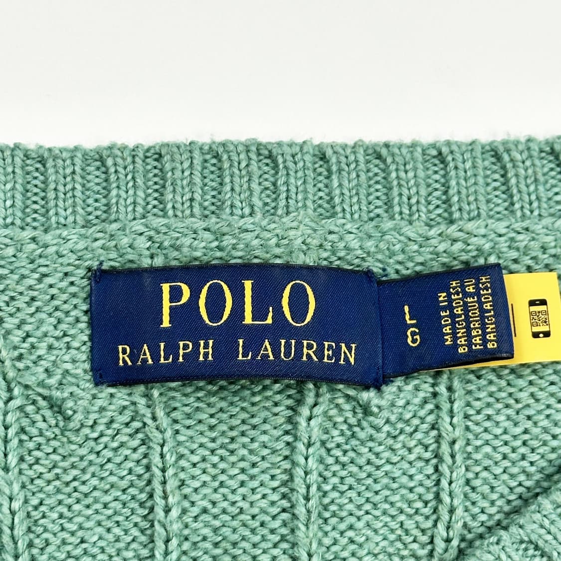 폴로 랄프로렌 클래식 케이블 니트 그린 L 상품이미지5