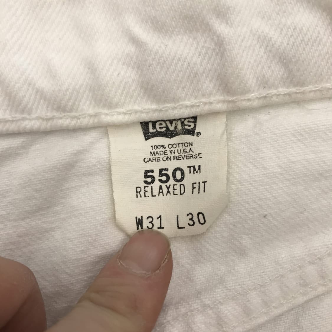 리바이스 90s 오렌지탭 550 화이트 진 [29] 상품이미지5