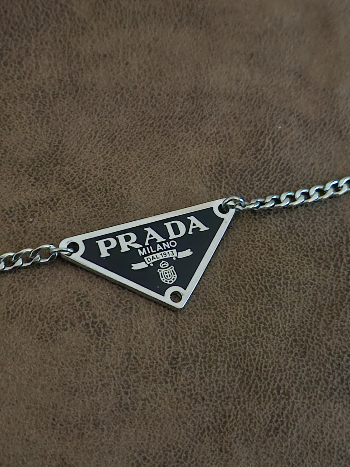 462 프라다 정품 빈티지 업사이클링 남자 팔찌 남여공용 상품이미지2