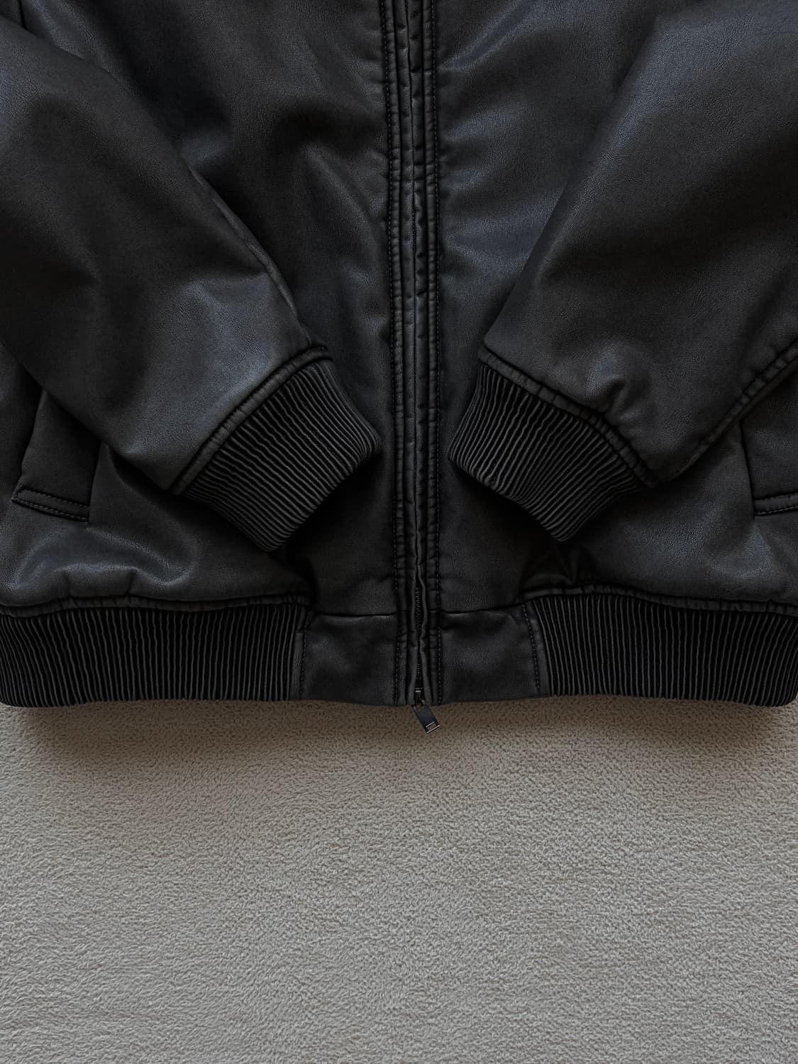 SPAO 신세틱레더 인슐레이트 워싱 블루종 상품이미지8